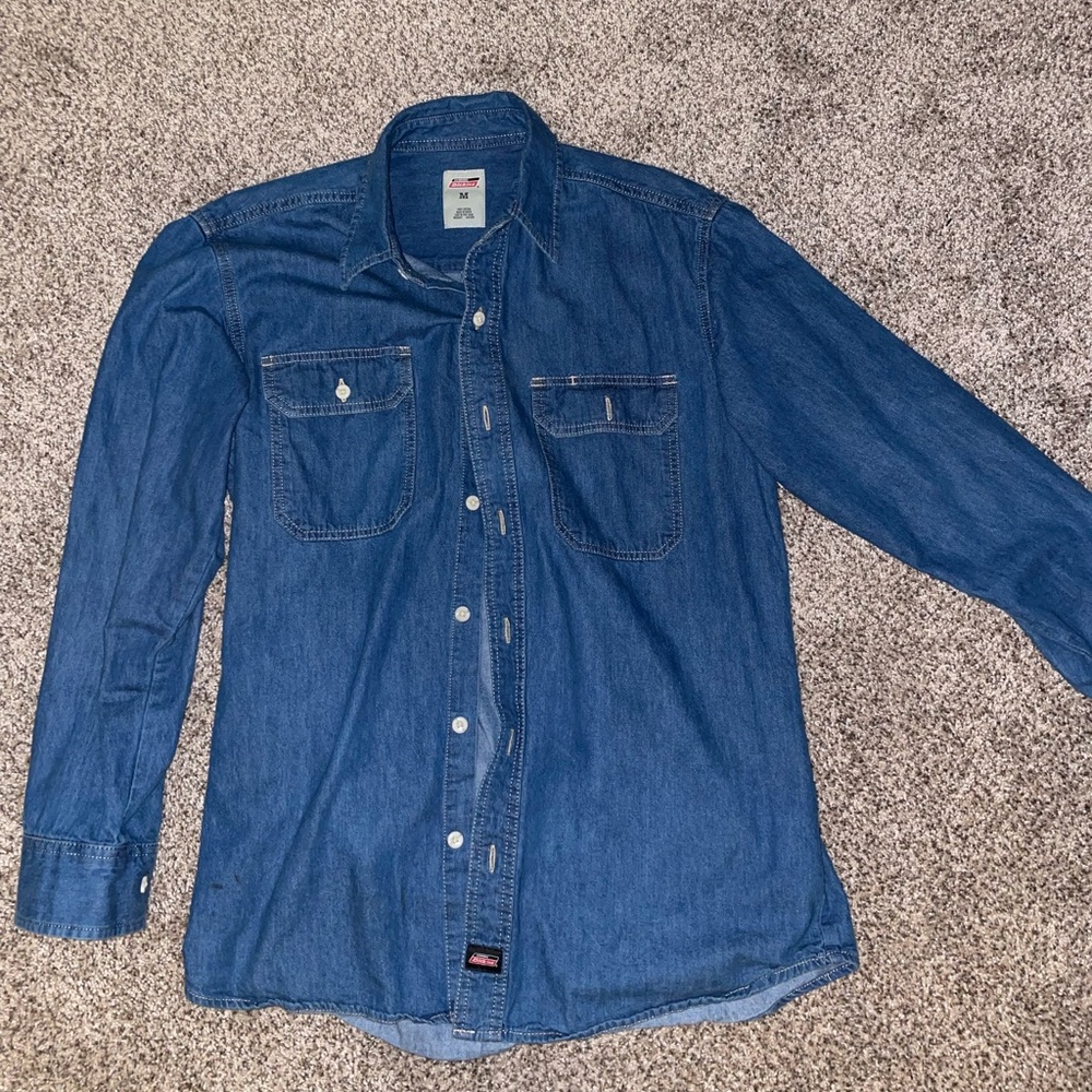 Medium Dickies Denim Button-Up